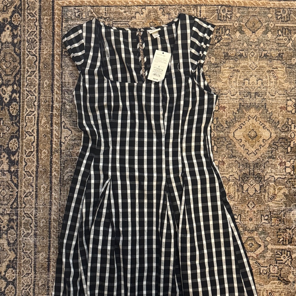 A New Day Black and White Checkered Dress